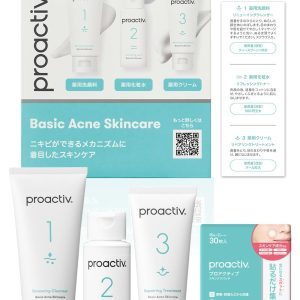 NEW Proactiv Trial Kit & Skin Care Patch 1 Box Set (1 Medicated Facial Cleanser (60g), 1 Medicated Lotion (60mL), 1 Medicated Cream (30g)) Acne Medicated Acne Care Teenage Adult Acne Scars Moisturizing Prevention Men's [Quasi-drug]