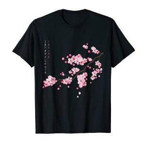 Vintage Sakura Japanese Cherry Blossom Graphic Art T-Shirt