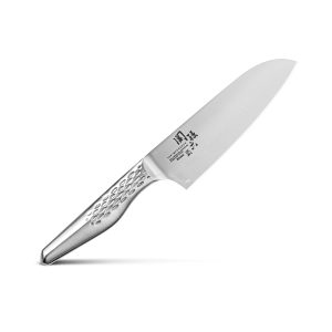 Kai Corporation Small Santoku Knife, Seki Magoroku, Takumisou, 145mm, Made in Japan, Dishwasher Safe, AB5162, Silver