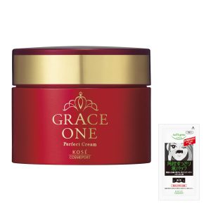 Grace One Rich Moisturizing Cream 100g + Bonus Nose Blackhead Mask (KOSE) Anti-Aging Moisturizing Face Sensitive Skin