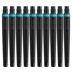 Pentel Brush Pen Cartridge Art Brush XFR-114 10-piece set Turquoise