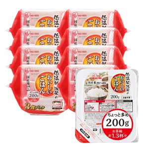 IRIS OHYAMA Packed Rice 200g x 24 pieces 100% domestic rice, delicious rice made using low-temperature processing