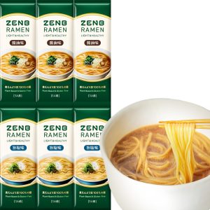 [Gluten-free ramen] ZENB Zenbu ramen meal kit 6 servings (3 soy sauce flavor + 3 umami salt flavor) Quick boiling in 4 minutes [Carb-free gluten-free ramen, carbohydrate restriction, carbohydrate control, dietary fiber replacement for dietary fiber supplementation during dieting, protein, dietary fiber, fat reduction, healthy, microwaveable]