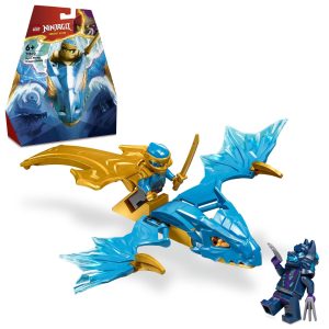 LEGO Ninjago Nya's Rising Dragon Toy, Present, Block, Boy, Girl, Child, Age 5, 6, 7, 8, Elementary School Student, Dragon, Ninja, Pretend Play, 71802