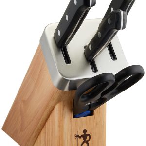 Henckels Lost Fly Self Sharpening Knife Block Set - Knife Sharpener [Official Japanese Product] 10081-000