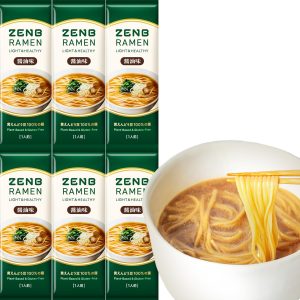 [Gluten-free ramen] ZENB Zenbu ramen meal kit, 6 meals, soy sauce flavor, quick boiling in 4 minutes [Carb-free, gluten-free ramen, carbohydrate restriction, carbohydrate control, dietary fiber replacement for dietary fiber supplementation, protein, dietary fiber, fat reduction, healthy, microwaveable]