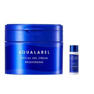 AQUA LABEL Special Gel Cream EX (Brightening) [Quasi-drug] 90g All-in-one gel + Treatment Milk (Brightening) Emulsion Mini size included Whitening care [JapanBestSellers.com exclusive]