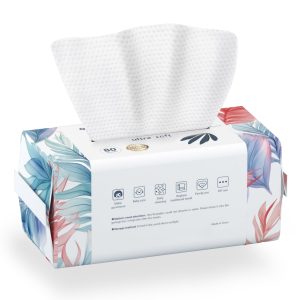 Ourmed Life Extra Thick 80-Pack Cleansing Towels [80-Pack x 1 Pack] Wet and Dry Facial Towels for Washing Face, Disposable Face Towels, Disposable Towels for Sensitive Skin, Skin Irritation, Makeup Remover - Large Capacity for Travel, Oeko-Tex® Certified