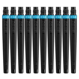 Pentel Brush Pen Cartridge Art Brush XFR-110 Set of 10 Sky Blue