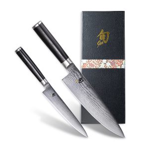 Kai Shun Classic 2-piece chef's knife utility set, made in Japan, stainless steel, Shun knife, knife set