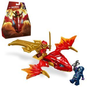 LEGO Ninjago Kai's Rising Dragon Toy, Pretend Play, Blocks, Boys, Girls, Children, Ages 5, 6, 7, 8, Elementary School Students, Dragon, Ninja, Pretend Play, 71801