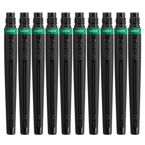 Pentel Brush Pen Cartridge Art Brush XFR-104 10-Piece Set, Green