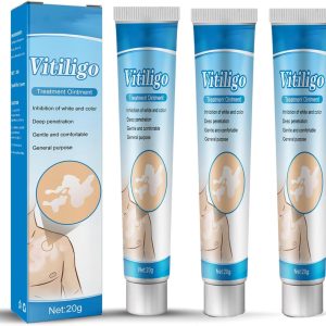 Vitiligo Ointment with Natural Herbal Extracts Improves Skin Pigmentation Evens Skin Tone and Resolves Pigmentation Issues Personal Skincare (3 Bottles)