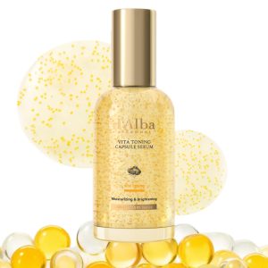 d'Alba Vita Toning Capsule Serum - Whitening, Anti-Dust, Anti-Melanin, Anti-Blemish, Anti-Blemish, Niacinamide, Vitamin C, and Glutathione Serum Ampoule, Anti-Aging, Moisturizing, Hydrating, For Dry and Sensitive Skin, Layerable, Vegan (Serum 100ml)