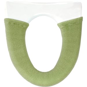 OKA Etoff Toilet Seat Cover for Cleaning and Heating, Green (Nordic, Washable, Stylish)