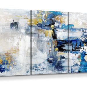 Art Panel Interior Canvas Small Size Mural Background Painting Large Size Abstract Modern Wall Hanging Gray Bedroom 30x40cmx3pcs