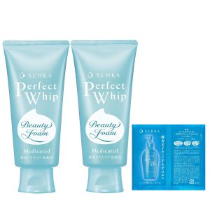 [Bulk Purchase] Senka SENKA Perfect Whip Acne Care A Facial Cleanser 120g x 2 + Bonus Acne Rough Skin Moist Foam Adult Pores Sebum Dirt