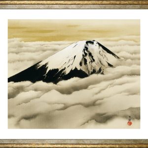 Poster Yokoyama Taikan (Japanese Spirit) Japanese painting A3 size interior wallpaper painting art poster (gold frame)