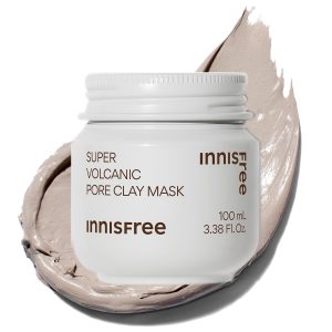 Innisfree Super Volcanic Pore Clay Mask 100ml - Genuine product, for sensitive skin, oily skin, men, dark spots, mud pack, low irritation, pore care, trouble care, sebum absorption, volcanic ash