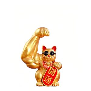 Lucky cat ornament, good luck, good fortune, luck increase, prayer for good fortune, prosperous business, mini, palm-sized, store opening gift, housewarming gift, feng shui item, luck increase, fortune, money, feng shui, ornament, luck increase, popular gift, lucky charm, ornament, lucky cat, home, store decoration, good fortune goods, entrance, present, miscellaneous goods, object, interesting present, with non-slip mat (good fortune)