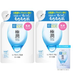 Hada Labo Gokujyun Hyaluronic Lotion Refill 140ml x 2 + Gokujyun Sachet