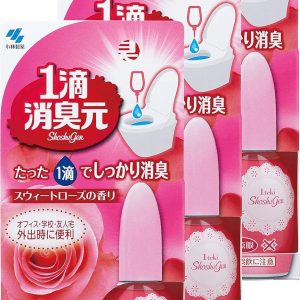 [358] [Bulk Purchase] One Drop Deodorizer Sweet Rose Scent Deodorizing Air Freshener for Toilets 20ml (Approx. 640 Drops) x 3