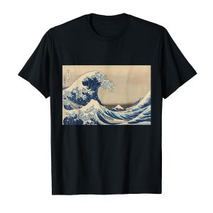 Katsushika Hokusai / The Great Wave off Kanagawa [Famous Paintings of Japan and the World] Sea, Waves and Mt. Fuji Ukiyo-e Museum Art Japanese Pattern Woodblock Print T-Shirt