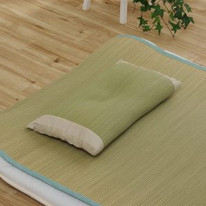 IKEHIKO CORPORATION Igusa Bedding Pillow Igusa Height Adjustable Smooth Deodorizing Simple Plain Rhythm Concave Flat Pillow Igusa Bedding Approx. 50 x 30 cm Natural #7559809