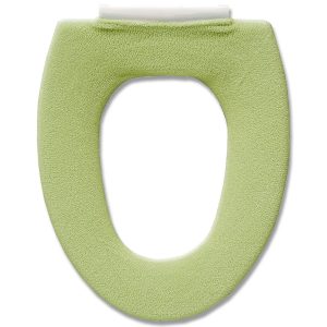 OKA Etoff Toilet Seat Cover for O-Type, Green (Nordic, Washable, Stylish)