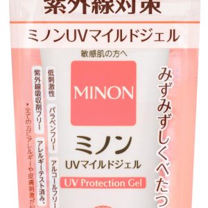 MINON UV Mild Gel, 70g, Sunscreen, UV Care, Sensitive Skin, SPF38 PA+++, UV Absorber-Free, Fragrance-Free, Color-Free, Mildly Acidic, Paraben-Free, Alcohol-Free, Hypoallergenic, Child-Friendly [Cosmetics]
