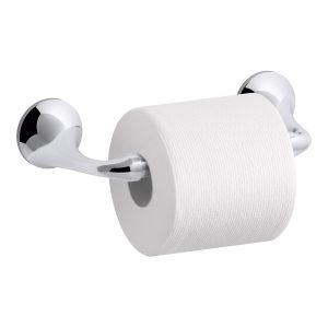 Kohler K-R72787-CP Elliston Pivoting Toilet Tissue Holder, Polished Chrome