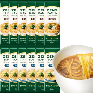 [Gluten-free ramen] ZENB Zenbu ramen meal kit 12 servings (6 soy sauce flavor + 6 umami salt flavor) Quick boil for 4 minutes [Carb-free, gluten-free, carbohydrate restriction, carbohydrate control, replacement, nutritional supplement during dieting, protein, dietary fiber, lipid reduction, healthy]