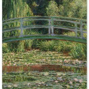 Poster Claude Monet Painting "Japanese Bridge and Water Lily Pond at Giverny" A3 [Made in Japan] [For interior wallpaper] Wallpaper Stylish Art Poster