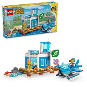 LEGO Animal Crossing Flying Dodo Airlines with Airport Playset, Kids Plane Toy and Pilot Minifigure, Inspired by Video Game Series, Gift for Girls and Boys Ages 7+, 77051