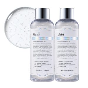 PDRN Vitamin C Toner (2-Pack) [Klairs] PDRN Vitaguru Capsule Toner 180ml - Glutathione Toner, Hyaluronic Acid, Pure Vitamin C Capsules, Highly Moisturizing Serum, Niacinamide, For Dry Skin, Inner Dryness, Gift/Dear, Klairs Freshly Juiced Vitamin Essence Toner