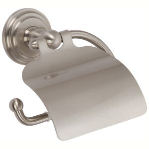 Ginger 1127/SN Chelsea Hooded Toilet Paper Holder, Satin Nickel