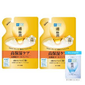 Hada Labo Kon Gokujyun All-in-One Perfect Gel Refill (80g x 2 pack) + Gokujyun Sachet