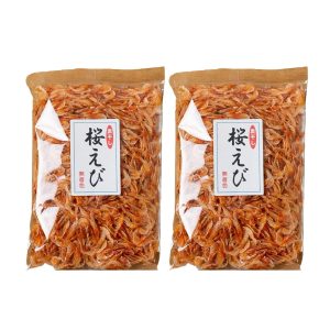 Sakura shrimp, dried sakura shrimp, Taiwanese dried shrimp, dried shrimp, commercial use, large capacity, dried, dried shrimp, sakura shrimp, uncolored, Chao Ho Foods, 200g (100g x 2 bags)