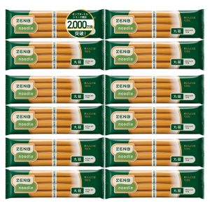 [Low-carb 100% soy noodles] ZENB Zenbu Noodles Round noodles 48 servings (12 bags) Soba Pasta Ramen [Low-carb, gluten-free, carbohydrate restriction, fiber supplement for intestinal activity, nutritional replacement for dieting, protein, low GI, iron, microwaveable]