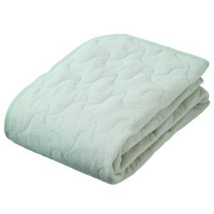 [JapanBestSellers.com exclusive] Nishikawa [Nishikawa] Seven Days 100% cotton fluffy pile mattress pad, single, green, pile fabric, 100% cotton that is gentle on the skin, fluffy texture that wraps you up, can be used with futons and mattresses, elastic on all four corners, suitable for all seasons, washable, SEVENDAYS, winter, PM09000540500